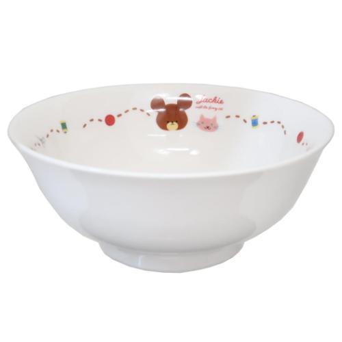 中華どんぶり ラーメン丼 くまのがっこう ジャッキーとねこ 金正陶器