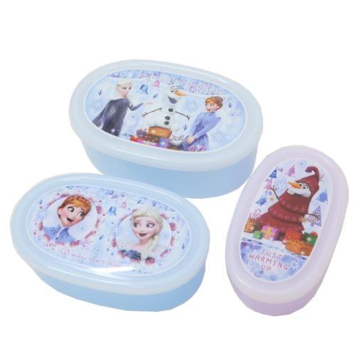 保存容器 抗菌シール容器3Pセット アナと雪の女王 ディズニー