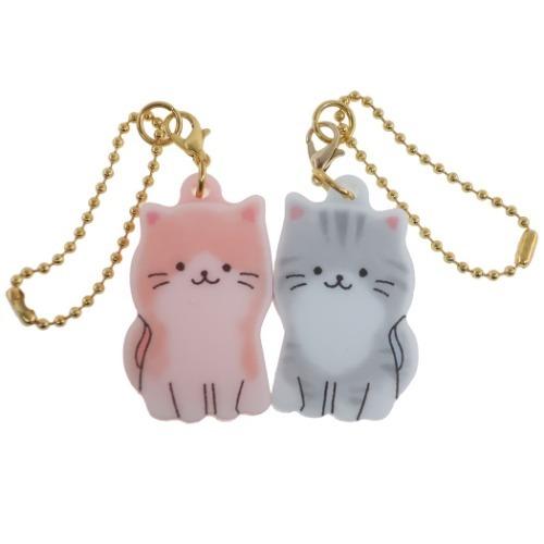 キーリング ねこ ニコイチ キーホルダー クラックス 爆買 : 雑貨