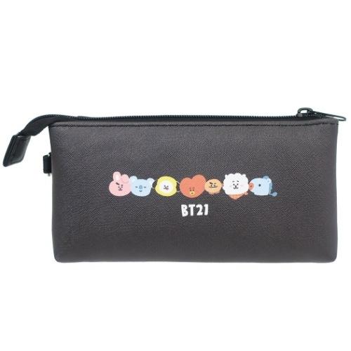 BT21 筆箱 フラップ ペンケース ブラック クラックス LINE FRIENDS
