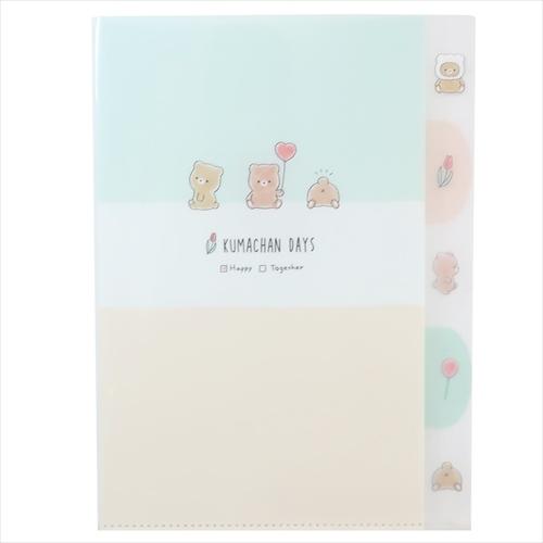 CRUX（クラックス） 5インデックスA4クリアファイル ポケットファイル