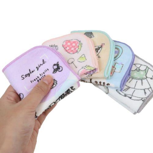 CRUX ミニタオル5Pセット ハンカチタオル5枚組 トレンド 新入学