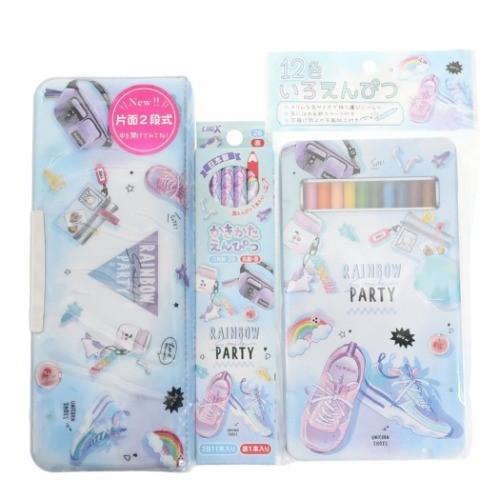 RAINBOW SMILE 16点文具セット 文房具セット 新入学文具 クラックス