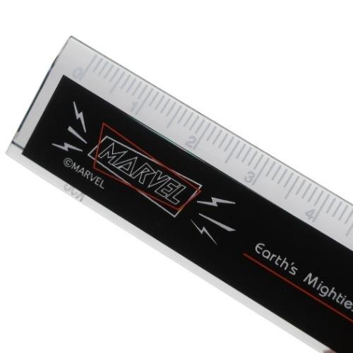 ものさし スリム 15cm 定規 マーベル ブラック Marvel クラックス 新学期準備文具 男の子 女の子 小学生 中学生 高校生 キャラクター Crx 雑貨 アートの通販店 ベルコモン 通販 Yahoo ショッピング
