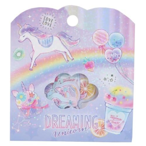 ミニ シールセット フレーク シール ドリーミングユニコーン クラックス デコシール かわいい 21枚入り 女の子 小学生 中学生 高校生 Crx 雑貨 アートの通販店 ベルコモン 通販 Yahoo ショッピング