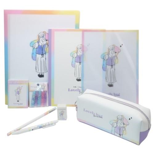 ガーリースイート 9点文具セット 可愛い文房具セット 中学生 Lovely Hug 女の子向け プレゼント Crx Set 30 雑貨 アートの通販店 ベルコモン 通販 Yahoo ショッピング