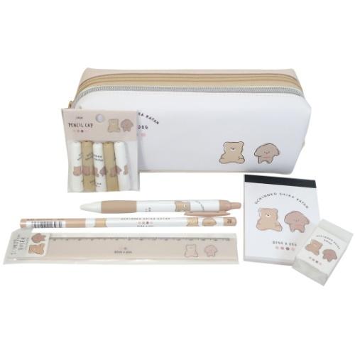 CRUX（クラックス） クマとイヌ 7点文具セット 文房具セット 女の子