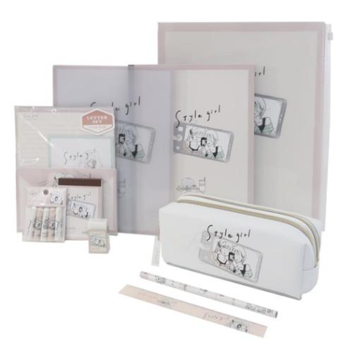 10点文具セット 文房具セット STYLE GIRL 女の子向け PALE CAFE  