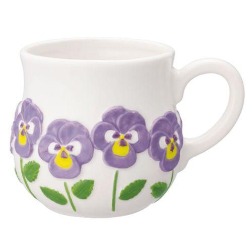 PANSY お花MUG マグカップ flower's tableware パンジー デコレ : 雑貨