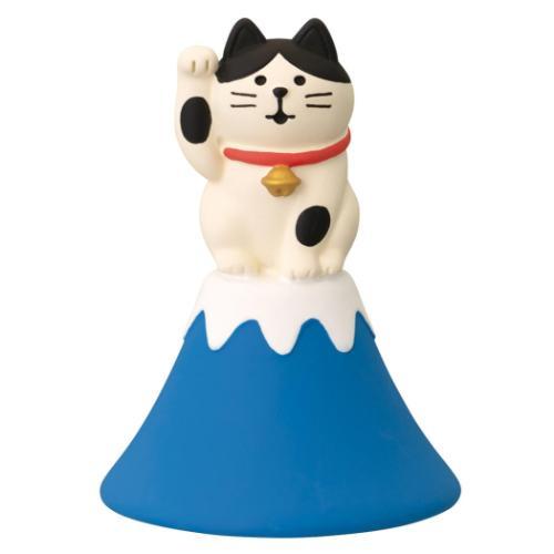 富士山招き猫 マスコット concombre はちわれ デコレ インテリア