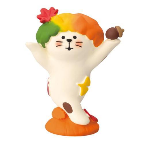 紅葉おどり猫 マスコット concombre デコレ : 雑貨&アートの通販店