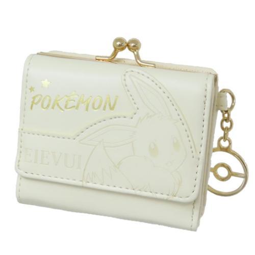 口金ミニ財布 レディース財布 ポケットモンスター イーブイ サンアート