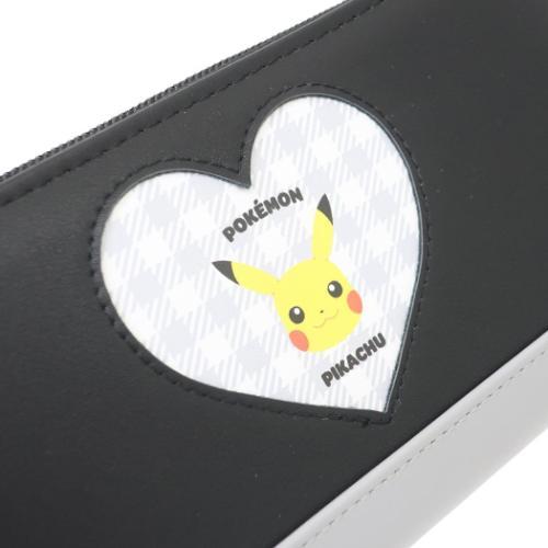 ラウンド束入れ 長財布 ポケットモンスター ポケモン ピカチュウ BK