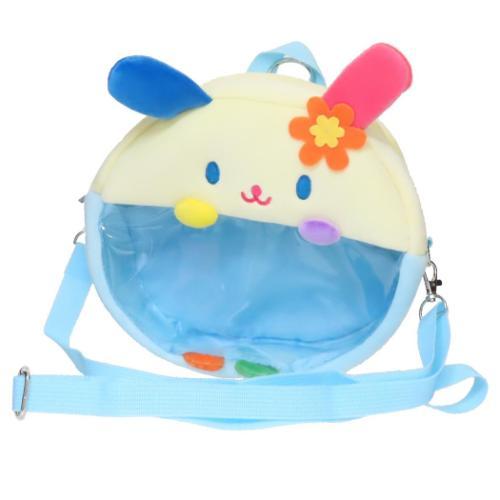 2wayぬいぐるみクリアバッグ ショルダーバッグ ウサハナ BLUE サン