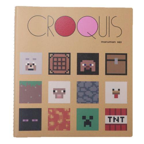 マインクラフト クロッキーブック ブロック お絵かき帳 Minecraft エンスカイ お絵かきノート Esk 雑貨 アートの通販店 ベルコモン 通販 Yahoo ショッピング
