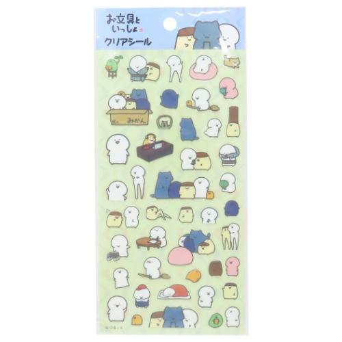 シールシート クリアシール 4 お文具といっしょ エンスカイ デコシール