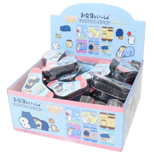 お文具といっしょ 靴下 ソックスコレクション 全6種 32個入セット キャラクター グッズ 靴下 ソックスコレクション 全6種 32個入セット お文具といっしょ