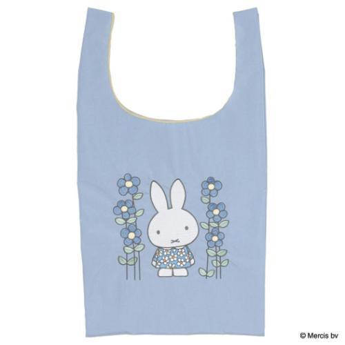 ショッピングバッグ エコバッグ ミッフィー ディックブルーナ MIFFY EMBROIDERY ブルー エフエービージャパン お買い物バッグ 爆買