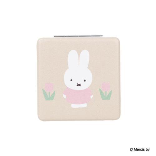 手鏡 MIFFY RED＆PINK コンパクトミラー ミッフィー チューリップ