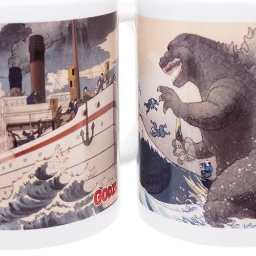 陶器製マグ マグカップ 浮世絵シリーズ ゴジラ フォーカート 320ml