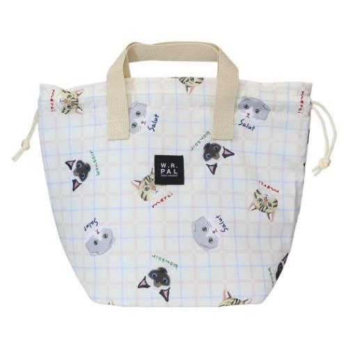 ランチバッグ 保冷巾着バッグ ミャウキャット ねこ フレンズヒル お