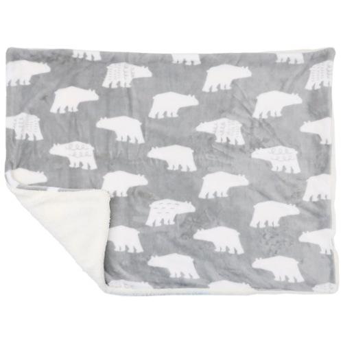 FRIENDSHILL（フレンズヒル） ひざ掛け毛布 シロクマパターン ボア付