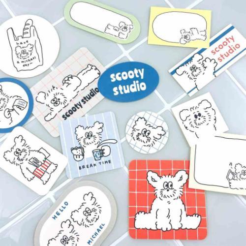 ダイカットミニシール フレークシール scooty studio Michael