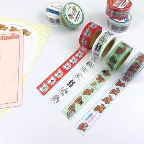 マスキングテープ 18mmマステ scooty studio Michael face