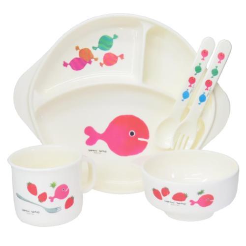 食器セット 食器ギフトセット 五味太郎 きんぎょがにげた ホワイト
