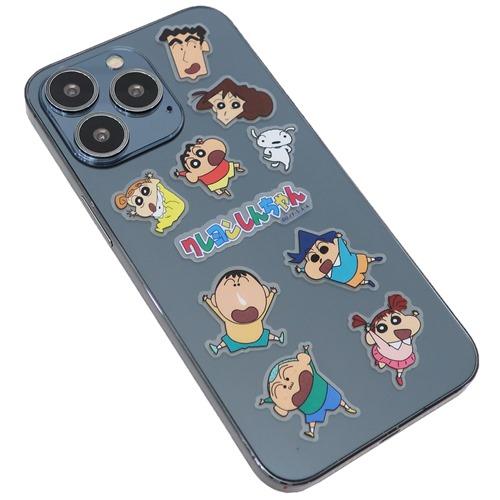 フレークシール モバイルステッカー クレヨンしんちゃん みんな