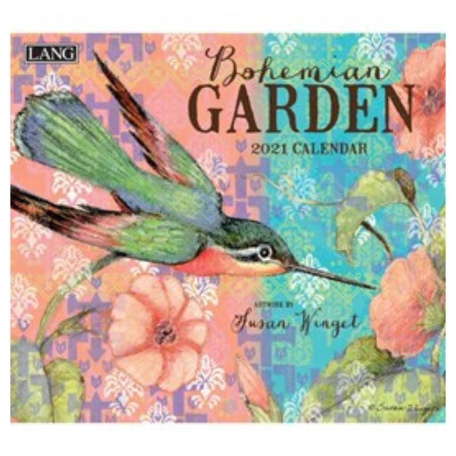ラング Lang 21 イラスト カレンダー Bohemian Garden Susan Winget カントリー フラワー Ht 21 雑貨 アートの通販店 ベルコモン 通販 Yahoo ショッピング