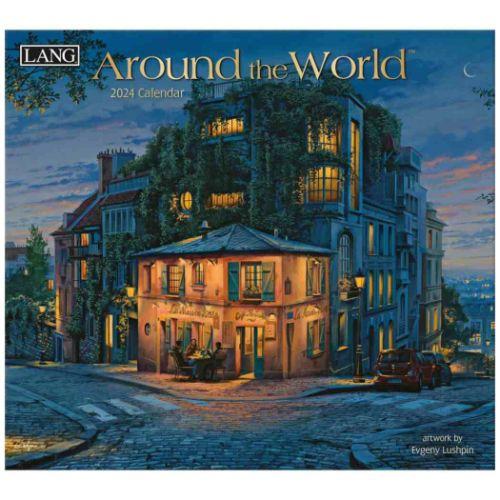 2024 Calendar 壁掛けカレンダー2024年 LANG ラング Around The World Evgeny Lushpin