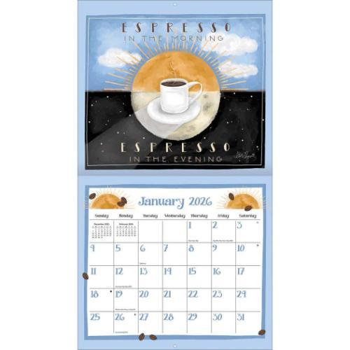 2026 Calendar 壁掛けカレンダー2026年 LANG ラング Coffee LoriLynn
