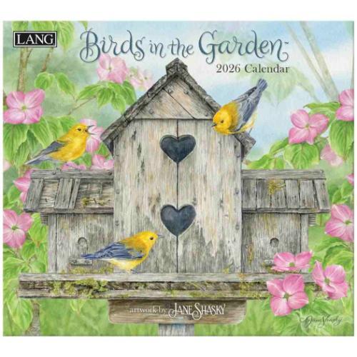 壁掛けカレンダー2026年 2026 Calendar LANG ラング Birds in the