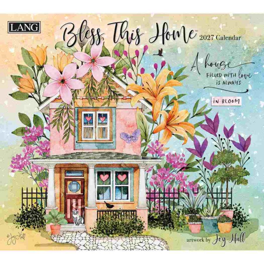 壁掛けカレンダー2027年 2027 Calendar LANG ラング Joy Hall Bless This Home ハートアートコレクシ 爆買