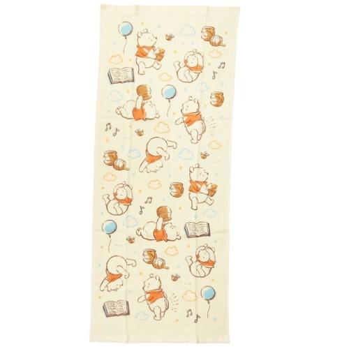 フェイスタオル 片面ガーゼプリント ロングタオル 2枚セット