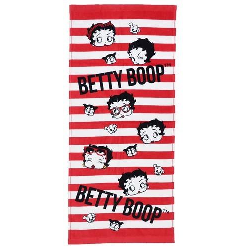 フェイスタオル プリントロングタオル ベティブープ ボーダーベティー 林タオル BETTY BOOP 新生活雑貨 キャラクター 爆買