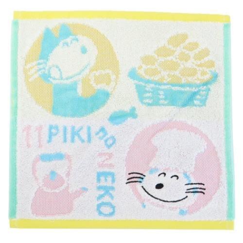 ミニタオル ジャガード ハンカチタオル 11ぴきのねこ コロッケスキ 林