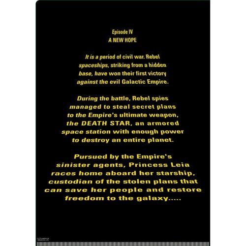 クリアフォルダー A4 シングル クリアファイル 3枚セット スターウォーズ STAR WARS SAGA Fタイプ インロック コレクション雑貨｜velkommen｜02