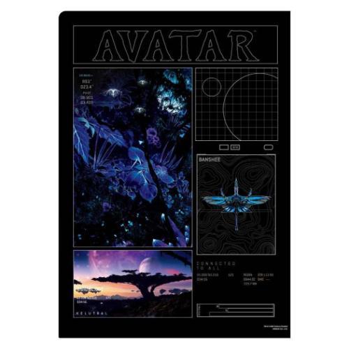 クリアフォルダー メタリッククリアファイル A4 アバター インロック