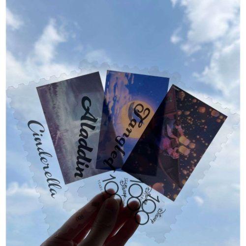 新品　ディズニープリンセス 100ドル札コレクション Disney コレクション雑貨 切手型クリアカードコレクション 全16