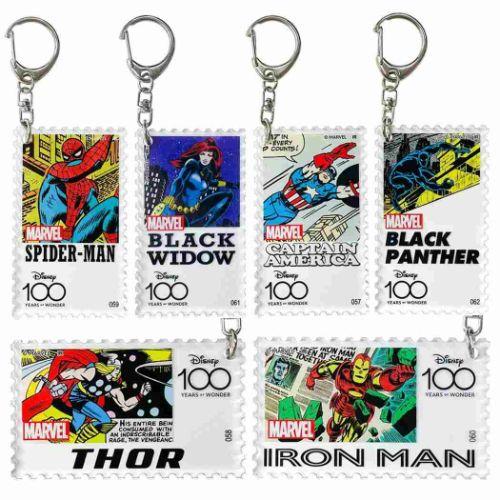 MARVELキーホルダー5点セット ブラインドアクリルキーホルダー 全6種 キーリング マーベル