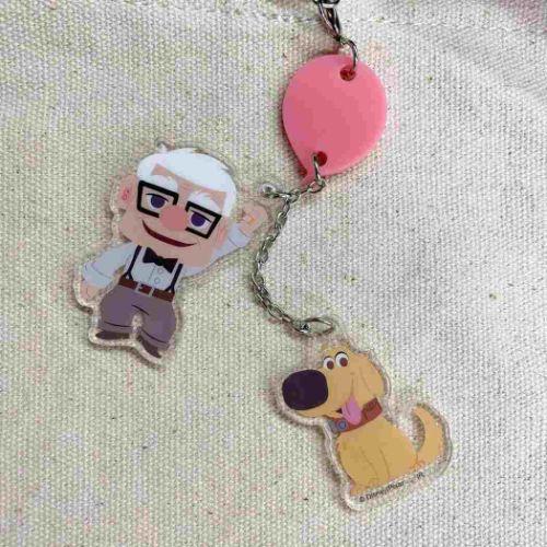 Disney（ディズニー） キーリング ぶら下がりキーホルダー カール