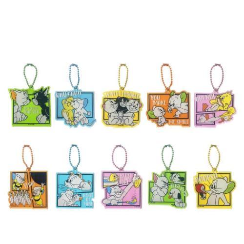 キーリング ブラインドアクリルキーチェーン 全10種 10個入セット トム