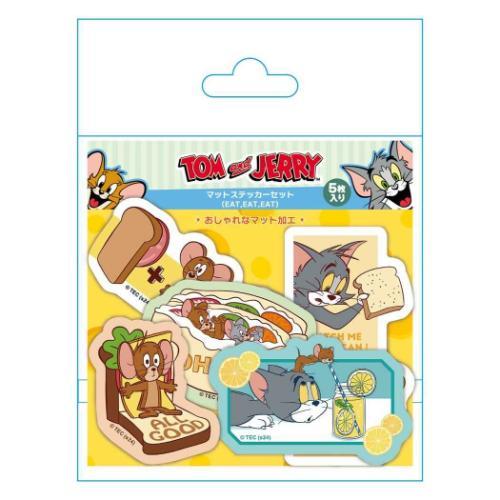 キャラクターシールセットと手袋 クリアステッカーセット ダイカットシール トムとジェリー