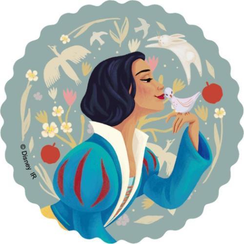 ダイカットシール ステッカーセット 5枚入り 実写 白雪姫 ディズニー