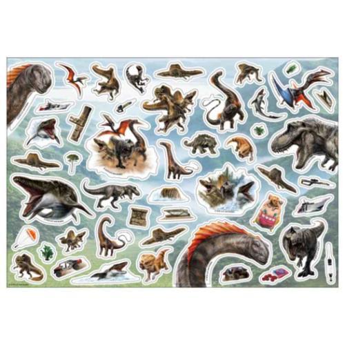 シールシート 台紙3枚付き シール遊び 恐竜 ジュラシックワールド 復活