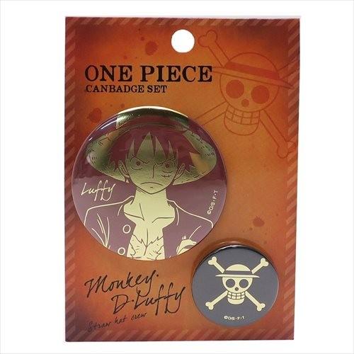 箔押しカンバッジ2個セット 缶バッジセット ワンピース ONE PIECE 