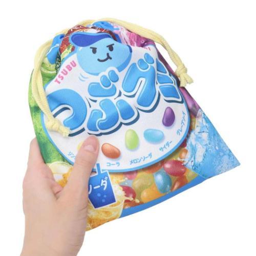 巾着袋 巾着 きんちゃくポーチ つぶグミ お菓子パッケージ ジェイズ