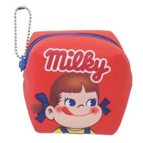 ミニポーチ お菓子キューブラブリーポーチ 不二家のペコちゃん